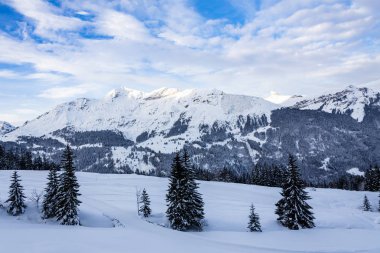 Kış ve kar Jungrau, İsviçre