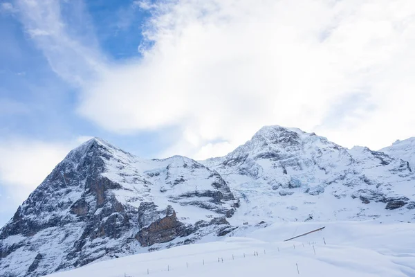 Зима Снег Юнграу Швейцария — стоковое фото