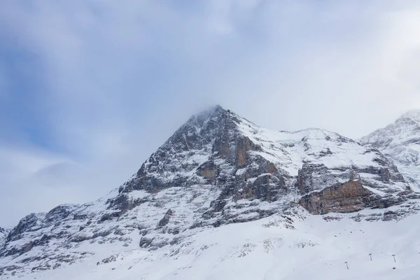 Inverno Neve Jungrau Suíça — Fotografia de Stock