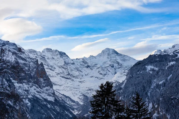 Winter Snow Jungrau Switzerland — Stock Photo, Image