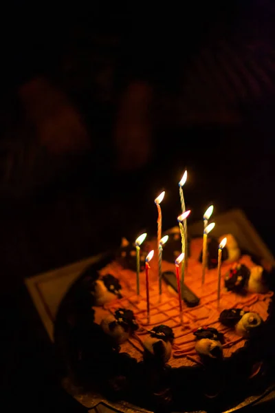 Счастливый День Рождения Торт — стоковое фото