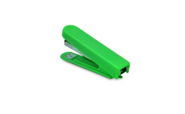 Beyaz arka plan üzerinde izole yeşil zımba