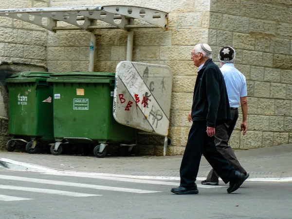 Jerusalem Israel May 2018 View Unknown Israeli People Walking Street — Stock Photo, Image