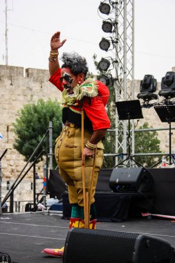 Kudüs İsrail 10 Mayıs 2018 eski şehir Kudüs, açılış Başkan s konuşma altın diş Festivali'nde orta Krallığı kutlamaları akşam göster