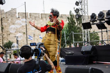 Kudüs İsrail 10 Mayıs 2018 eski şehir Kudüs, açılış Başkan s konuşma altın diş Festivali'nde orta Krallığı kutlamaları akşam göster