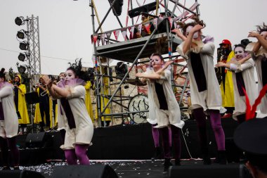 Kudüs İsrail 10 Mayıs 2018 eski şehir Kudüs, durdurulamaz sevinç Dans Festivali Altın diş Festivali'nde orta Krallığı kutlamaları akşam sahne