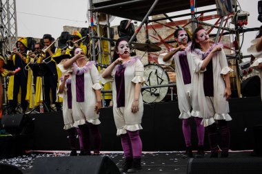 Kudüs İsrail 10 Mayıs 2018 eski şehir Kudüs, durdurulamaz sevinç Dans Festivali Altın diş Festivali'nde orta Krallığı kutlamaları akşam sahne