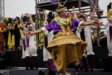 Kudüs İsrail 10 Mayıs 2018 eski şehir Kudüs, durdurulamaz sevinç Dans Festivali Altın diş Festivali'nde orta Krallığı kutlamaları akşam sahne