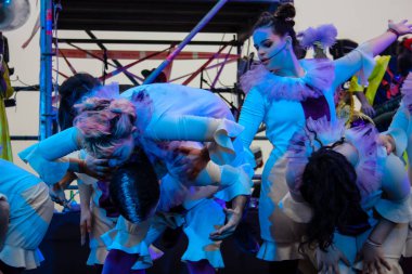 Kudüs İsrail 10 Mayıs 2018 eski şehir Kudüs, durdurulamaz sevinç Dans Festivali Altın diş Festivali'nde orta Krallığı kutlamaları akşam sahne