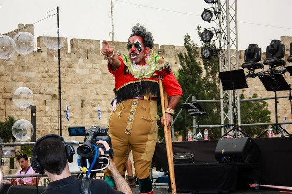 Izrael Jeruzalém Května 2018 Oslavy Střední Říše Zlatý Zub Festival — Stock fotografie