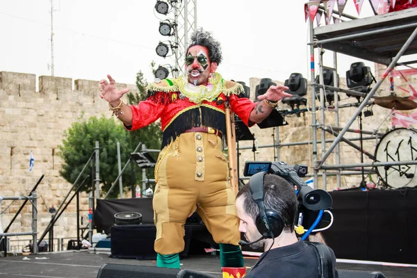 Kudüs İsrail 10 Mayıs 2018 eski şehir Kudüs, açılış Başkan s konuşma altın diş Festivali'nde orta Krallığı kutlamaları akşam göster