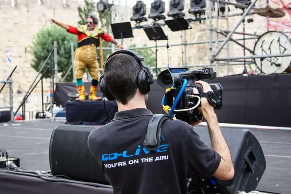 Kudüs İsrail 10 Mayıs 2018 eski şehir Kudüs, açılış Başkan s konuşma altın diş Festivali'nde orta Krallığı kutlamaları akşam göster