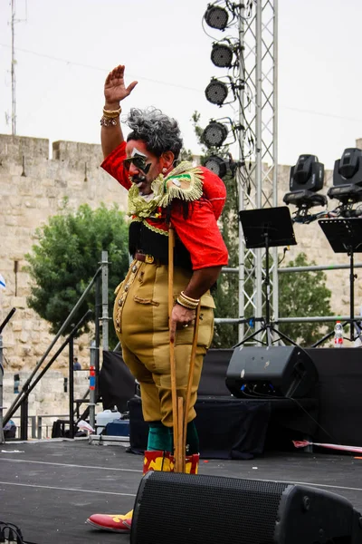 Kudüs İsrail 10 Mayıs 2018 eski şehir Kudüs, açılış Başkan s konuşma altın diş Festivali'nde orta Krallığı kutlamaları akşam göster