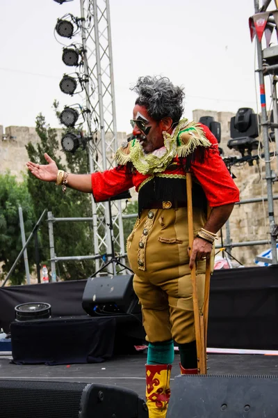 Kudüs İsrail 10 Mayıs 2018 eski şehir Kudüs, açılış Başkan s konuşma altın diş Festivali'nde orta Krallığı kutlamaları akşam göster