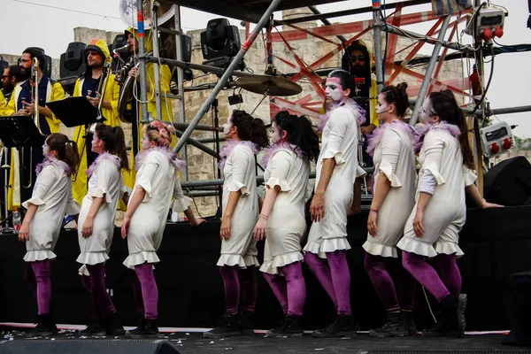 Kudüs İsrail 10 Mayıs 2018 eski şehir Kudüs, durdurulamaz sevinç Dans Festivali Altın diş Festivali'nde orta Krallığı kutlamaları akşam sahne