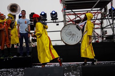 Kudüs İsrail 10 Mayıs 2018 Eski Kudüs şehri, altın diş Festivali'nde orta Krallığı kutlamaları görüntülemek sanatçıların festival sahne akşamı