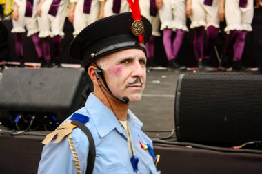 Kudüs İsrail 10 Mayıs 2018 Eski Kudüs şehri, altın diş Festivali'nde orta Krallığı kutlamaları görüntülemek sanatçıların festival sahne akşamı