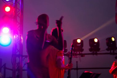 Kudüs İsrail 10 Mayıs 2018 Eski Kudüs şehri, altın diş Festivali'nde orta Krallığı kutlamaları görüntülemek akşam müzikal gösteri sahne