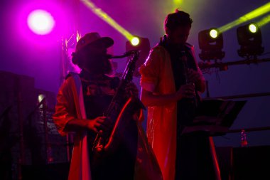 Kudüs İsrail 10 Mayıs 2018 Eski Kudüs şehri, altın diş Festivali'nde orta Krallığı kutlamaları görüntülemek akşam müzikal gösteri sahne