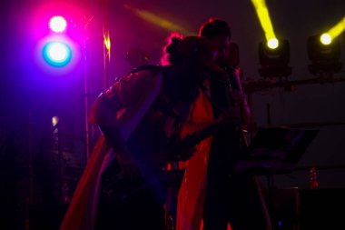 Kudüs İsrail 10 Mayıs 2018 Eski Kudüs şehri, altın diş Festivali'nde orta Krallığı kutlamaları görüntülemek akşam müzikal gösteri sahne