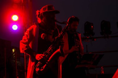 Kudüs İsrail 10 Mayıs 2018 Eski Kudüs şehri, altın diş Festivali'nde orta Krallığı kutlamaları görüntülemek akşam müzikal gösteri sahne