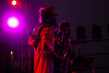 Kudüs İsrail 10 Mayıs 2018 Eski Kudüs şehri, altın diş Festivali'nde orta Krallığı kutlamaları görüntülemek akşam müzikal gösteri sahne