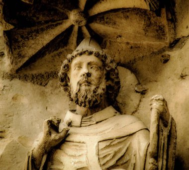 Reims Fransa'daki Notre Dame Katedrali