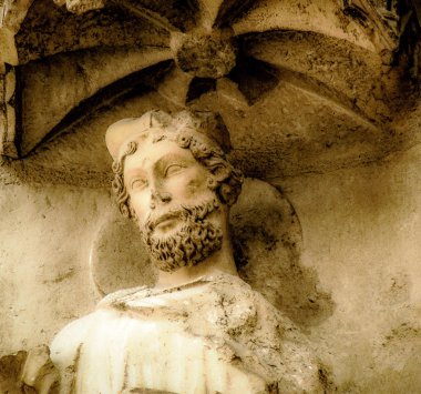 Reims Fransa'daki Notre Dame Katedrali