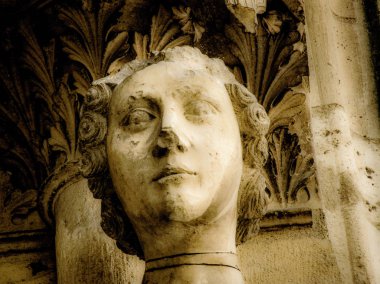 Reims Fransa'daki Notre Dame Katedrali
