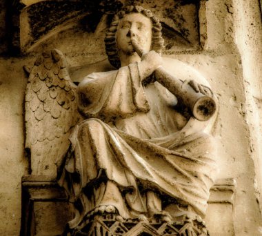 Reims Fransa'daki Notre Dame Katedrali