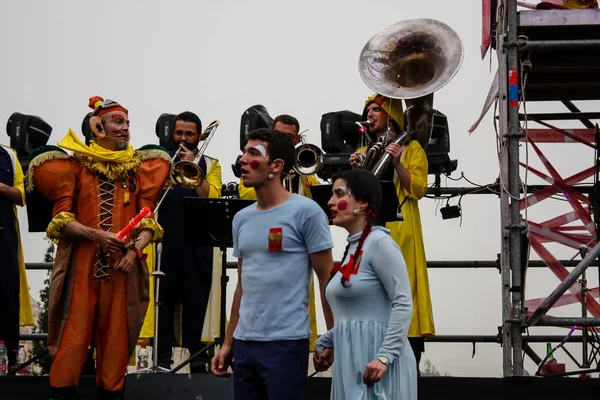 Kudüs İsrail 10 Mayıs 2018 Eski Kudüs şehri, altın diş Festivali'nde orta Krallığı kutlamaları görüntülemek sanatçıların festival sahne akşamı