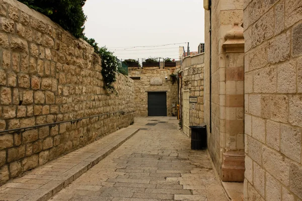 Jerusalem Israel Mai 2018 Blick Auf Die Straße Der Altstadt — Stockfoto