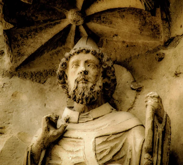 Vista Catedral Notre Dame Reims França — Fotografia de Stock