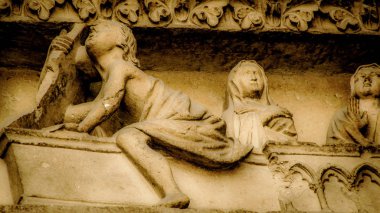 Reims Fransa'daki Notre Dame Katedrali