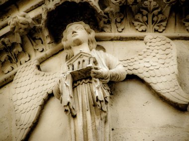 Reims Fransa'daki Notre Dame Katedrali