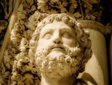 Reims Fransa'daki Notre Dame Katedrali