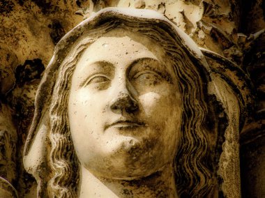Reims Fransa'daki Notre Dame Katedrali