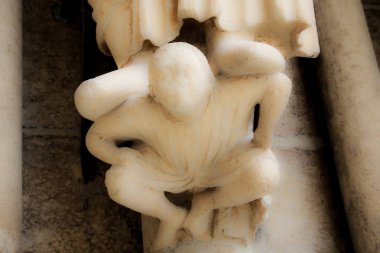 Reims Fransa'daki Notre Dame Katedrali