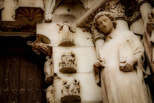 Θέα Στον Καθεδρικό Ναό Notre Dame Της Reims Γαλλία — Φωτογραφία Αρχείου