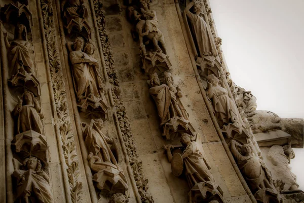 Pohled Katedrálu Notre Dame Reims Francii — Stock fotografie