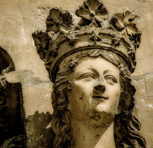 Vista Della Cattedrale Notre Dame Reims Francia — Foto Stock