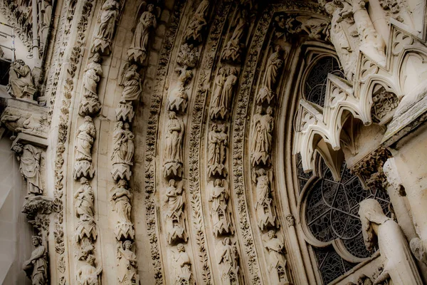 Vista Catedral Notre Dame Reims França — Fotografia de Stock