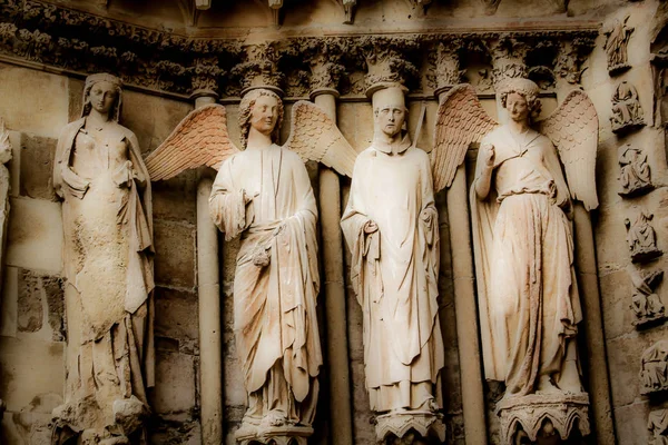 Vue Sur Cathédrale Notre Dame Reims France — Photo