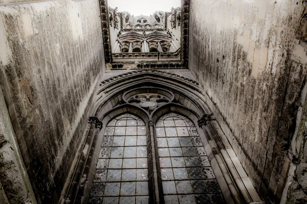 Θέα Στον Καθεδρικό Ναό Notre Dame Της Reims Γαλλία — Φωτογραφία Αρχείου