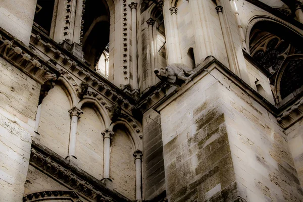 Pohled Katedrálu Notre Dame Reims Francii — Stock fotografie