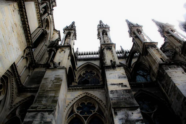 Vista Catedral Notre Dame Reims França — Fotografia de Stock