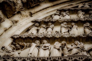 Reims Fransa'daki Notre Dame Katedrali