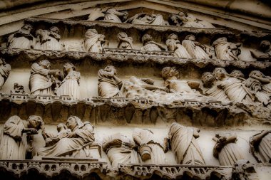 Reims Fransa'daki Notre Dame Katedrali