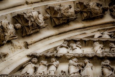 Reims Fransa'daki Notre Dame Katedrali