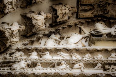 Reims Fransa'daki Notre Dame Katedrali